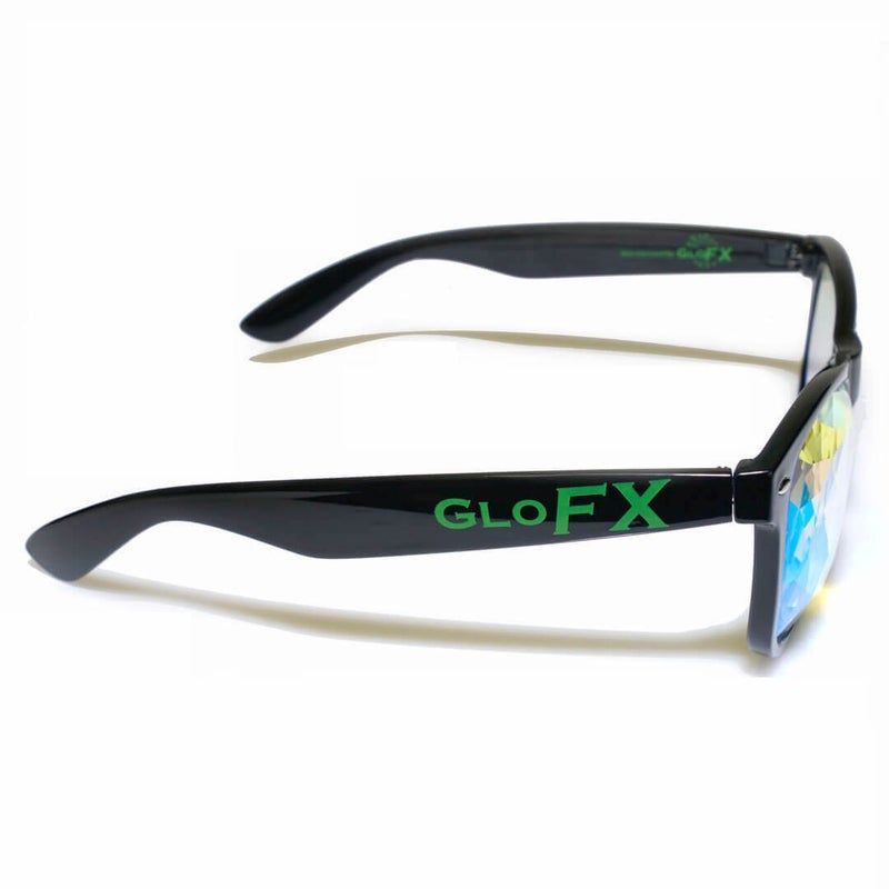 GloFX Ultimate Kaleidoscope Diffraction Glasses | 3D Prism Rainbow Bug Eye Effect | Perfect for EDM Rave Party, Music Festivals, Content Creation and more - Image 3